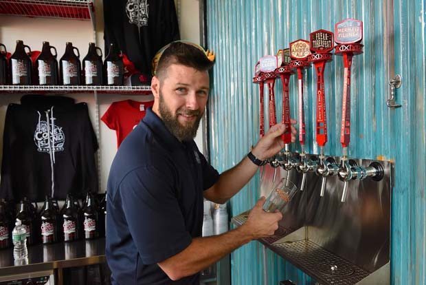 CA pouring Beer