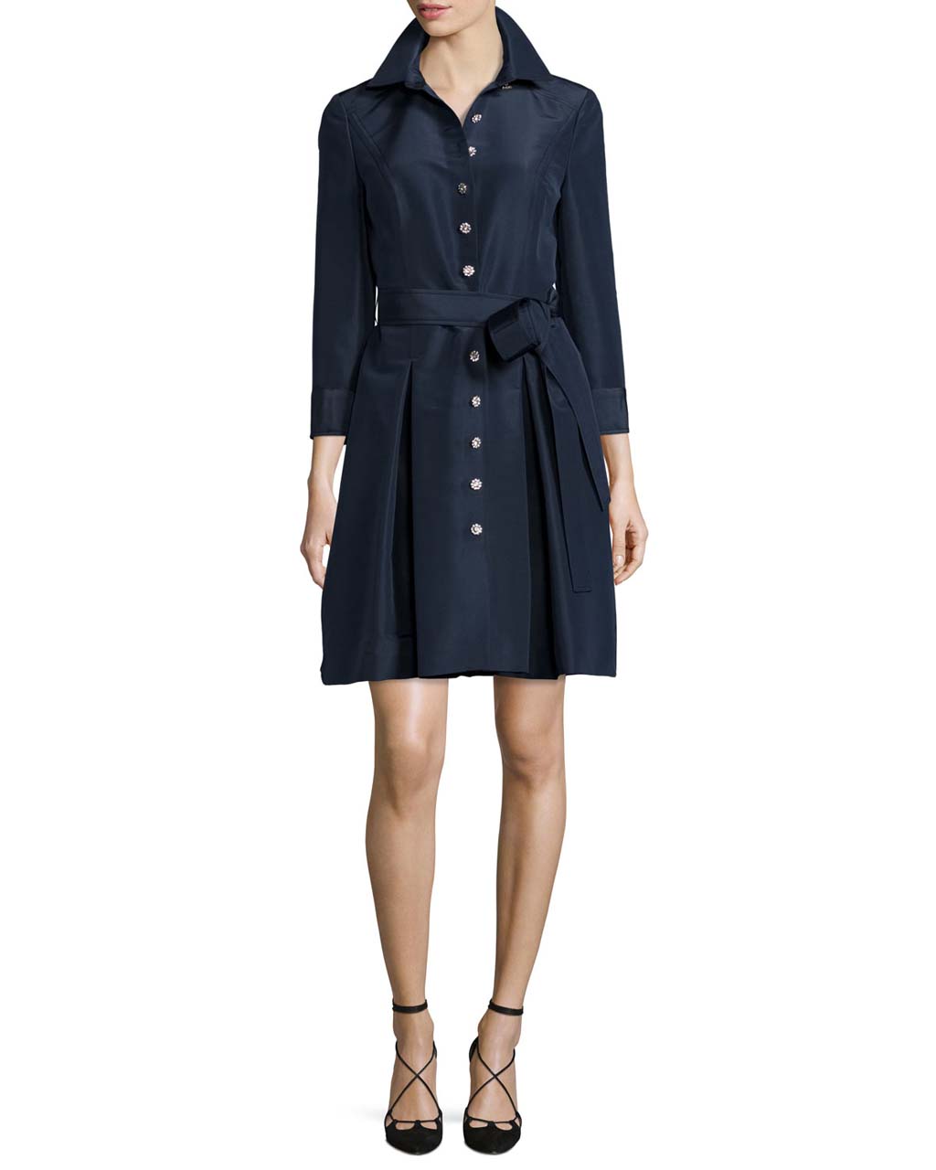 carolina-herrera-silk-faille-trench-dress