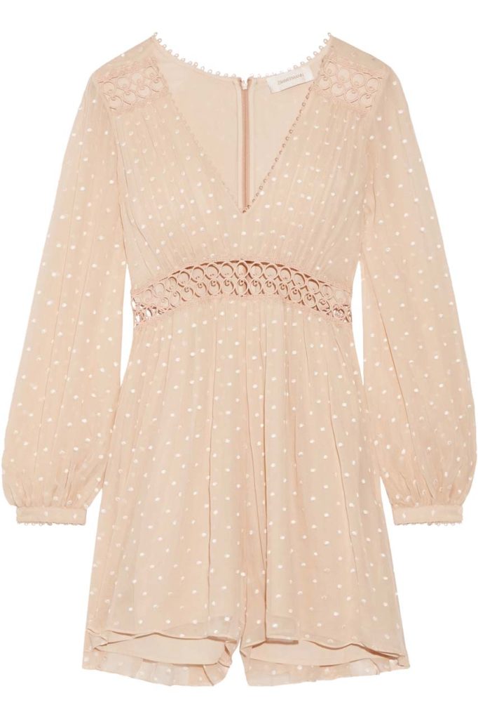 Zimmermann Bowerbird Empire Silk Romper_1