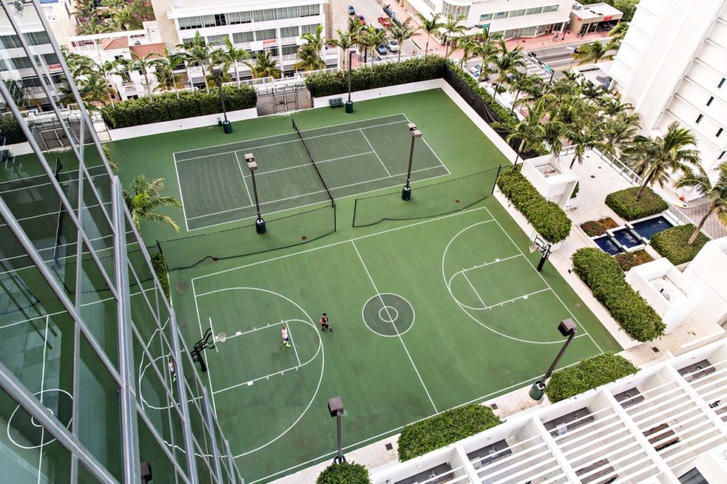W South Beach - Overhead Shot_Basketball_Tennis Courts