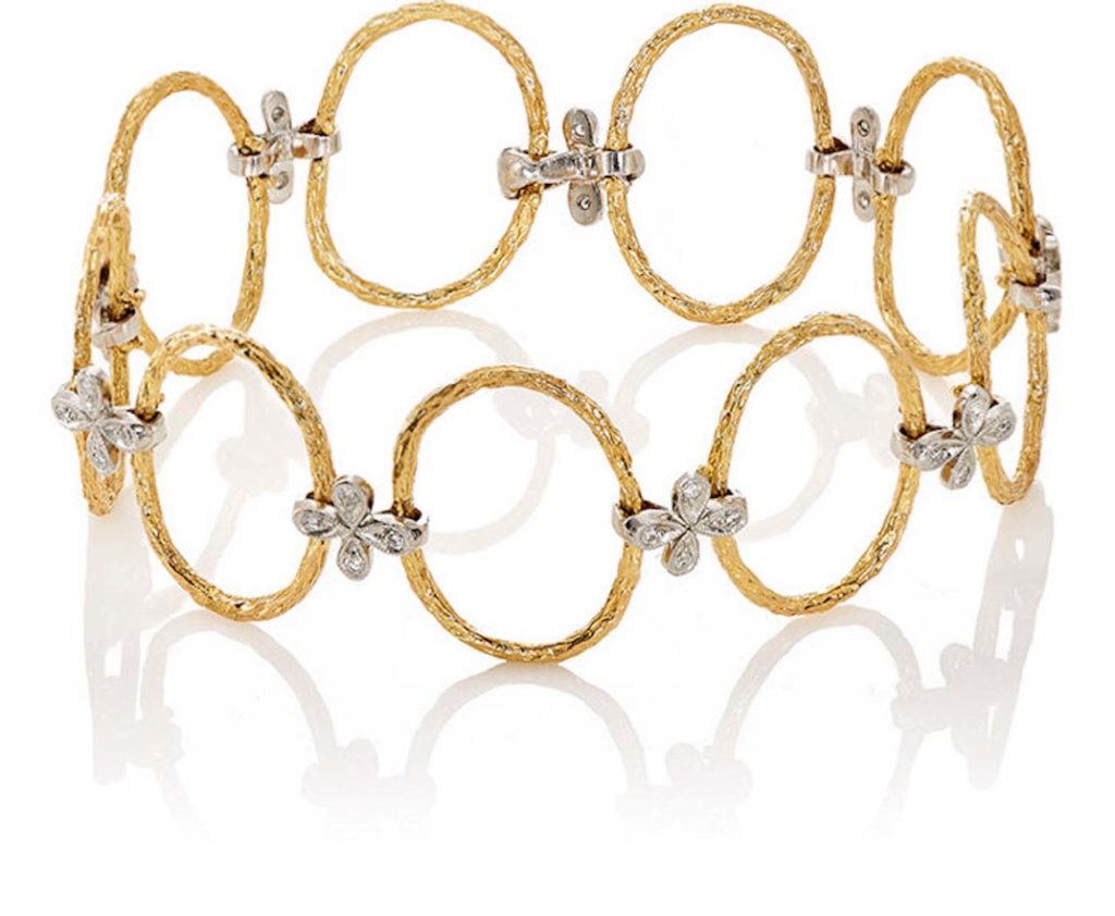 Cathy Waterman Flower & Branch Bracelet