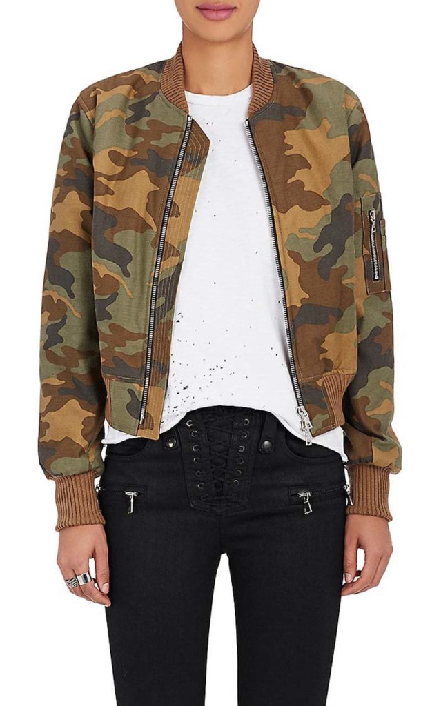 AMIRI Camouflage Cotton Insulated Bomber Jacket