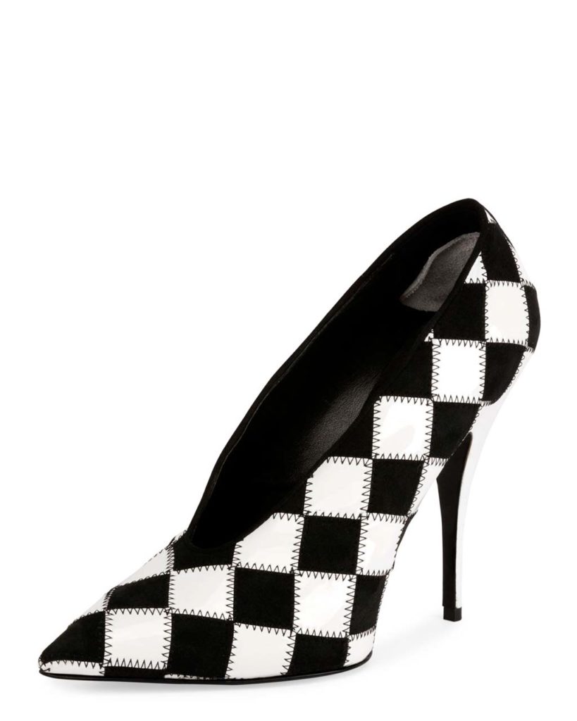 Stella McCartney Checkered Pointed-Toe 80mm Pump