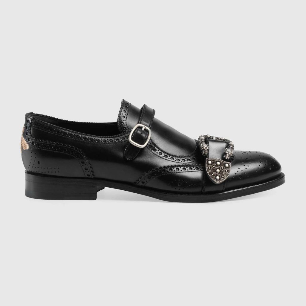 Gucci Monk Strap Shoe w Brogueing_1
