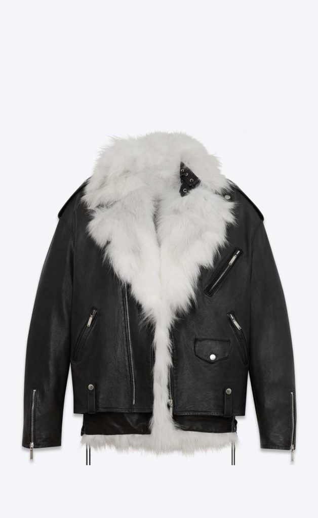 Saint Laurent Oversized Fox Leather Coat $9,900_1