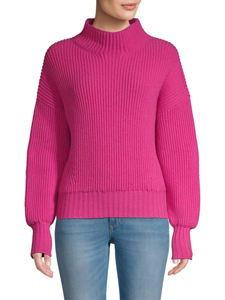 escada-shocking-pink-Rib-knit-Virgin-Wool-Cashmere-Sweater