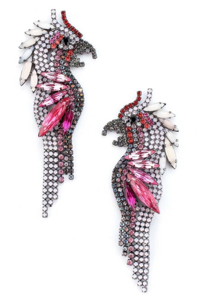 elizabeth cole statement earrings