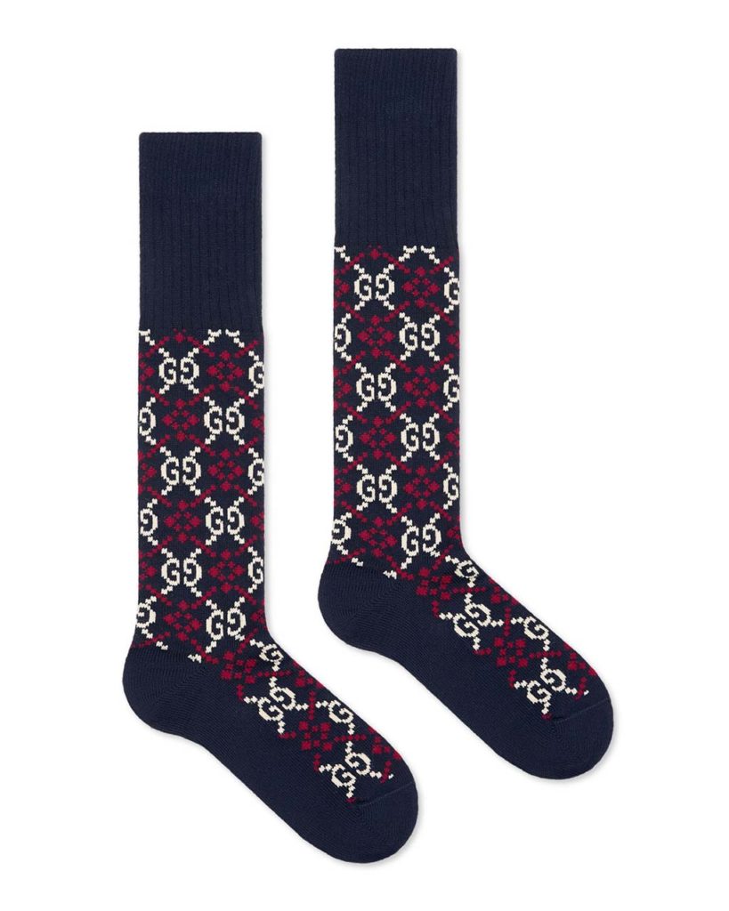 Gucci Men's Diamond Interlocking G Cotton Socks