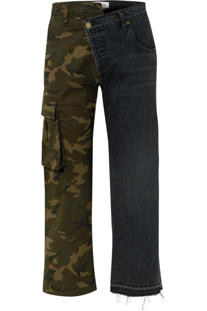 Monse Paneled Mid-Rise Straight-Leg Jeans