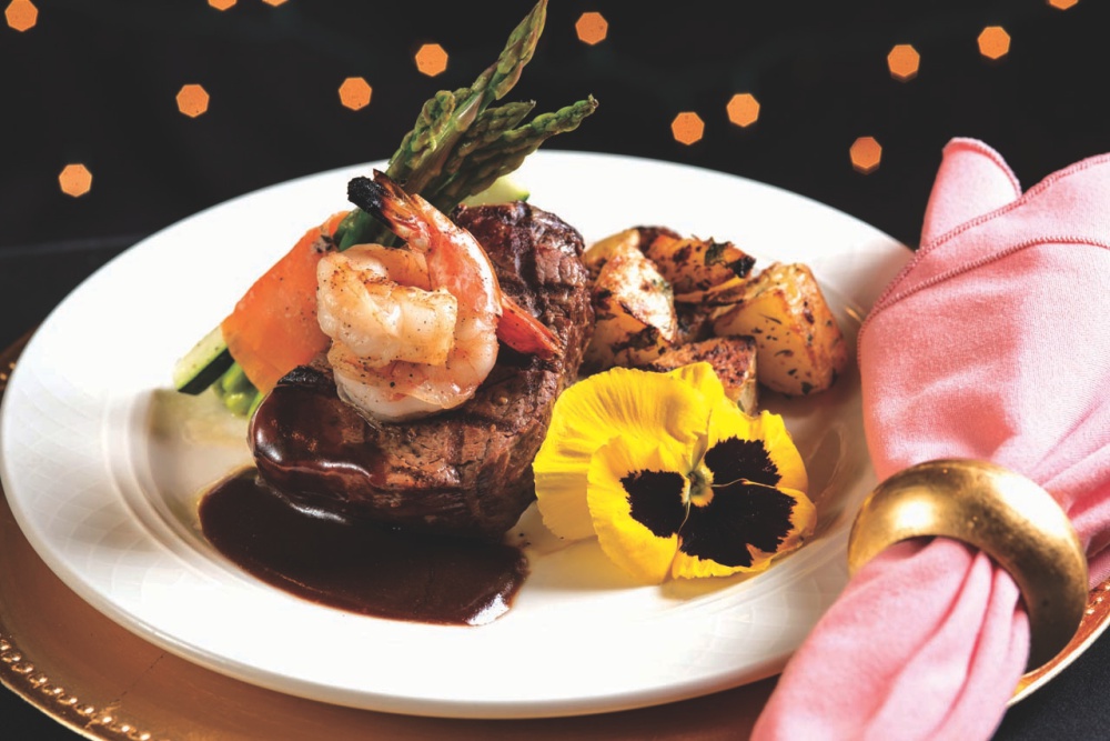 2018-03-14 Center Cut Filet Mignon with Grilled Shrimp