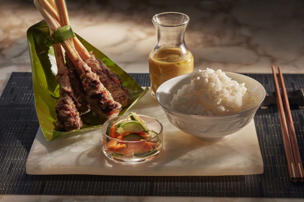 Mandarin Oriental-canouan-fine-dining-asianne-food-satay-George Apostolidis