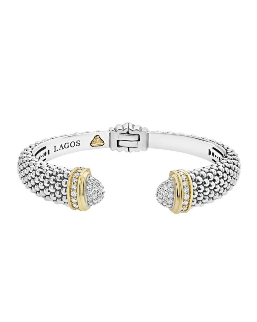 LagosDiamondsCaviarCuffBracelet8kGold