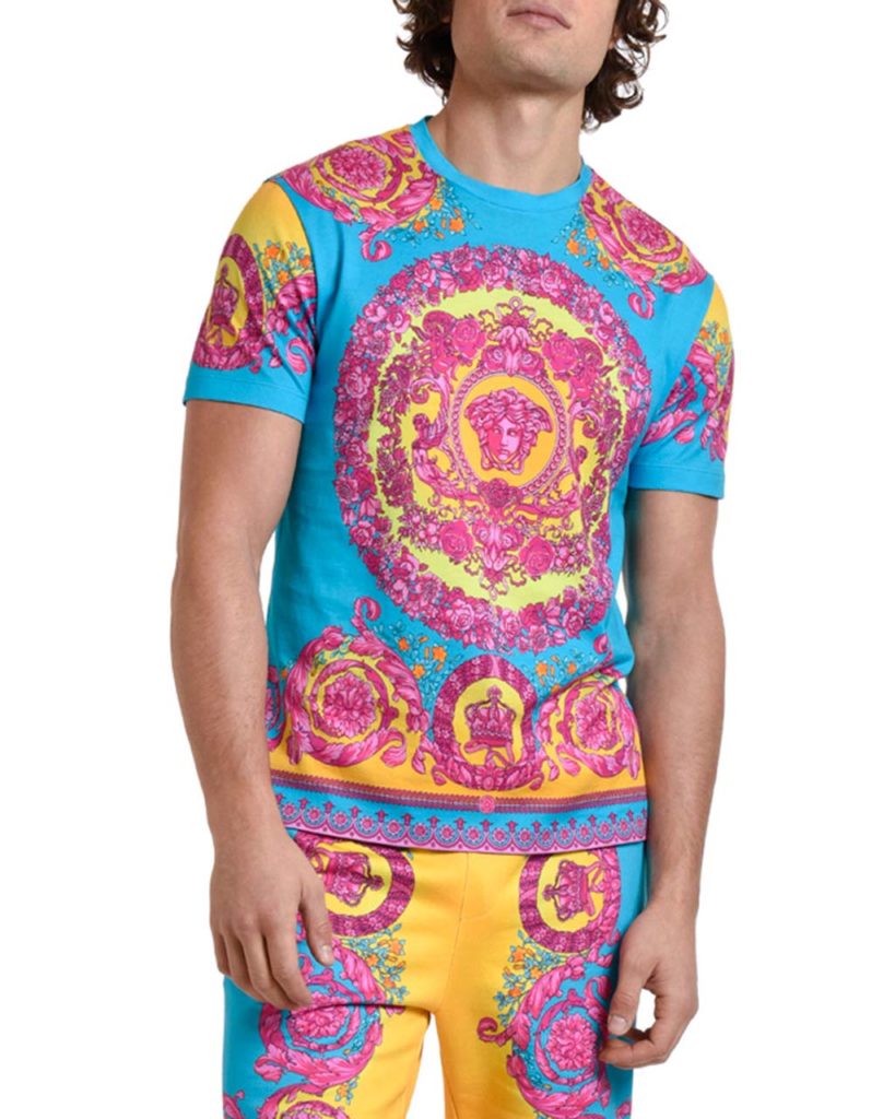 VersaceMenNeonBaroqueShirt
