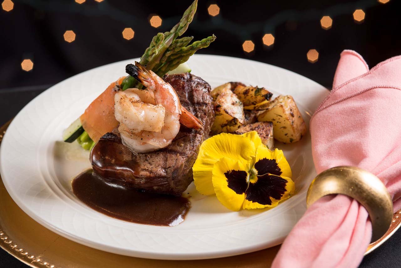2018-03-14 Center Cut Filet Mignon with Grilled Shrimp