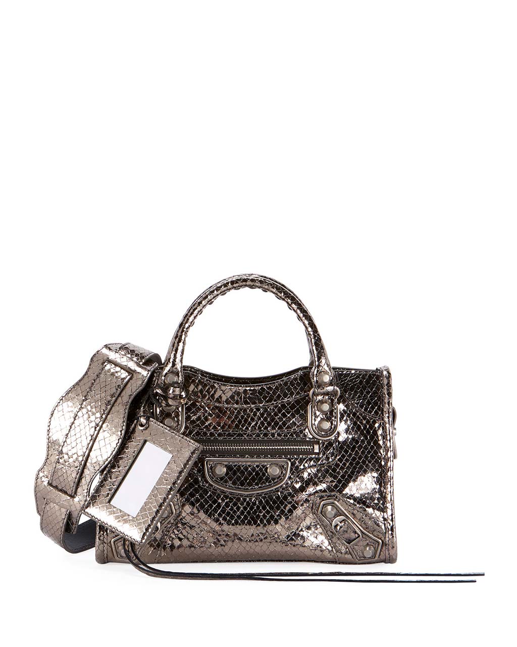 BalenciagaMetallicMiniBag
