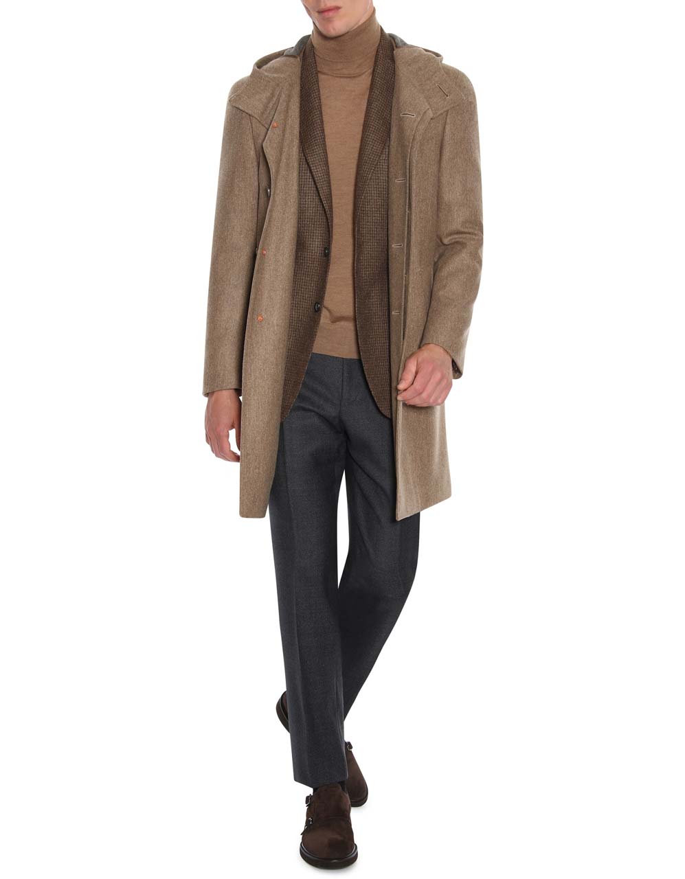 GARMANY Canali Beige Wool Parka