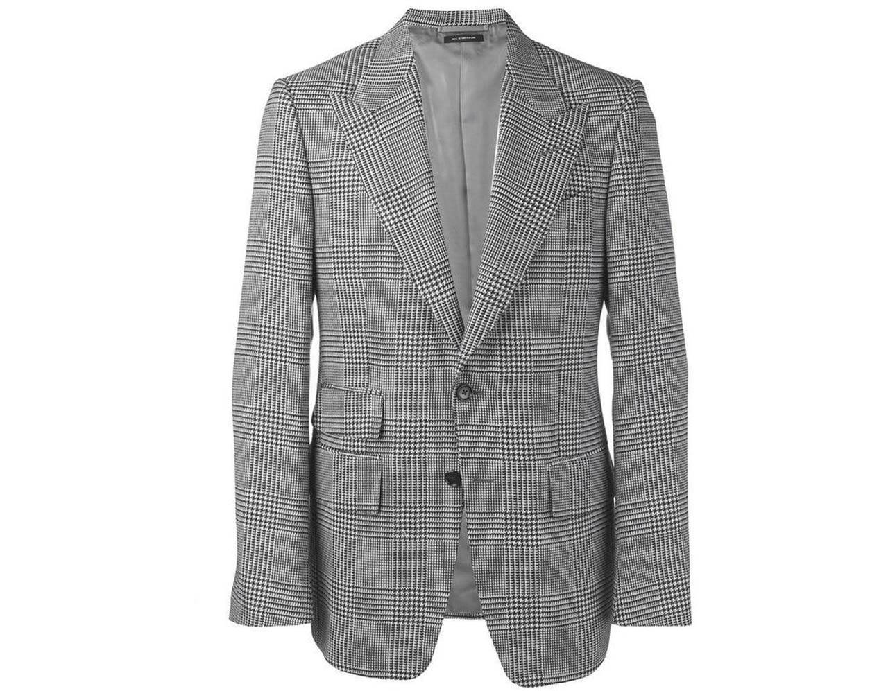 tom-ford-Black-Glen-Check-Blazer